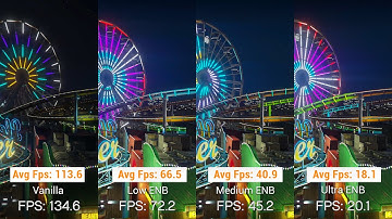 GTA V NaturalVision Evolved ENB Comparison (Vanilla vs Low vs Medium vs Ultra) + Performance boost