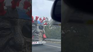 Anyone see this Float on 495 Sunday morning? Made by Sculptor Chen Weiming called the “CCP Virus” Anyone see this Float on 495 Sunday morning? Made by Sculptor Chen Weiming called the “CCP Virus”