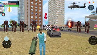 Real Gangster Crime (Car Robot Fight) - Army Tank Fight Car Robot - Android Gameplay HD screenshot 2