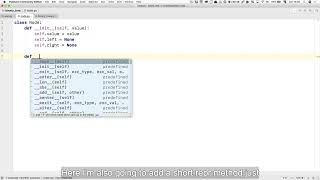 233  Adding elements to a binary tree in Python