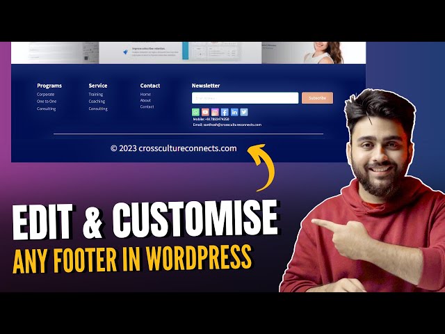 Easily Edit Footer in any WordPress Theme! (2024) class=