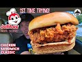 Jollibee® Chicken Sandwich Classic Review! 😃🐝🐔🥪 | 1st Time Trying Jollibee | theendorsement