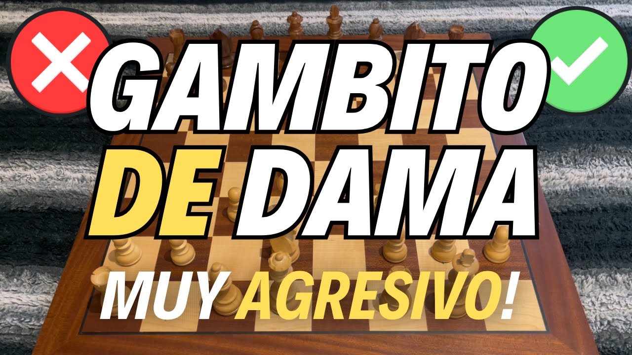 GANA el 99% de PARTIDAS de AJEDREZ🤩 GAMBITO de DAMA