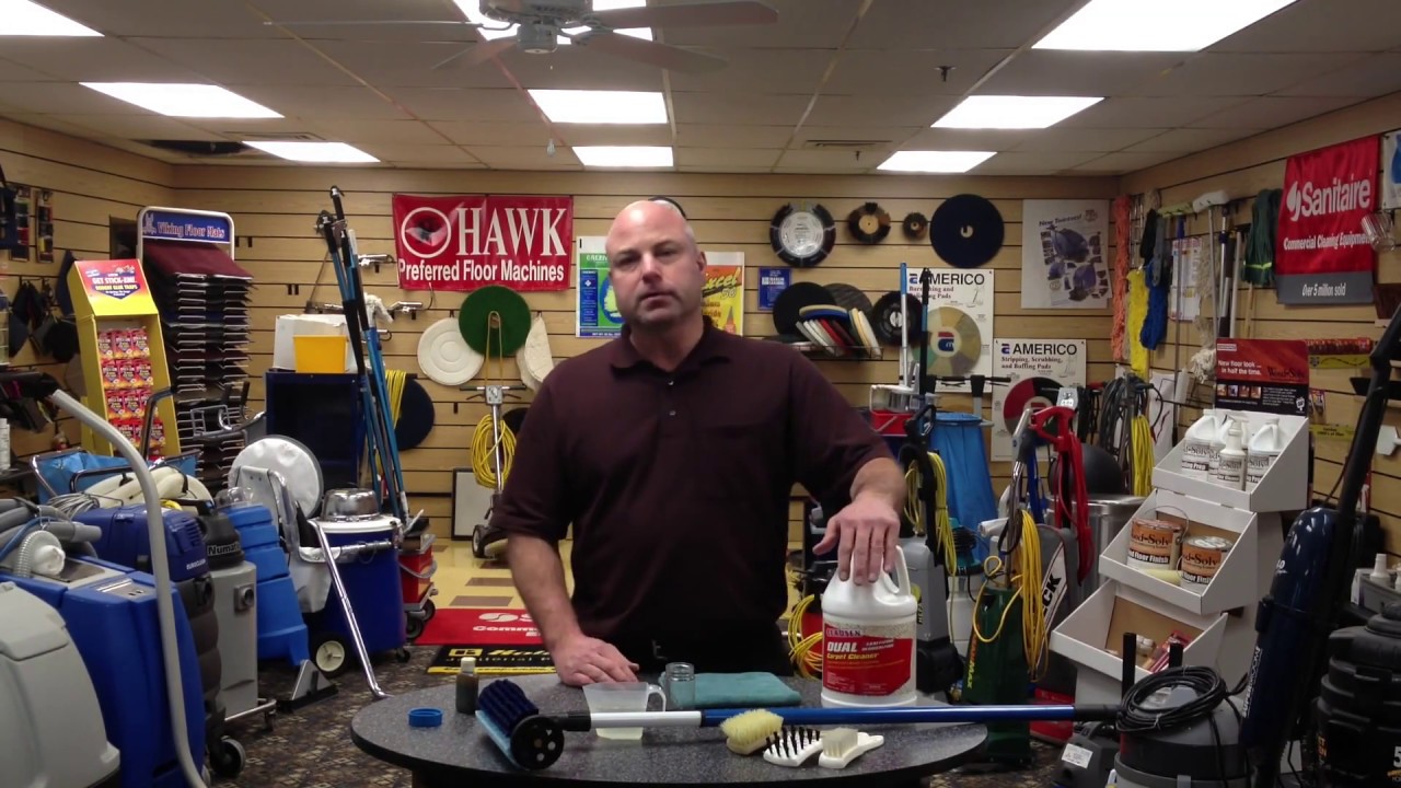 Jim from Viking Janitorial Supply shows how dual carpet cleaner breakdowns motor oil YouTube