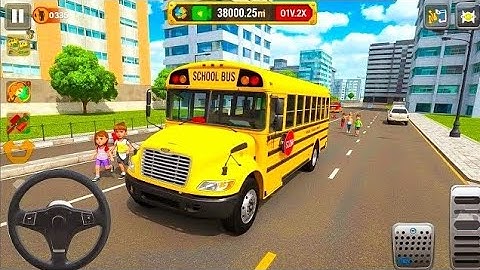 School Bus Simulator Game | School Bus Driving Game | Kids School Bus Simulator | Android Gameplay 