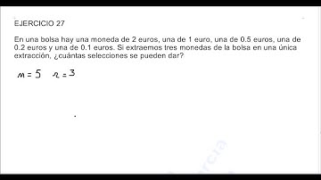 VARIACIONES, PERMUTACIONES Y COMBINACIONES (15), COMBINATORIA, EJERCICIO 27