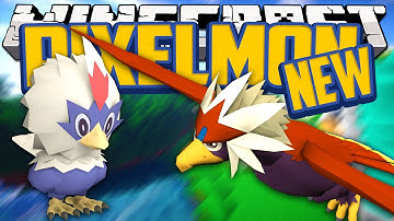 Minecraft Mods NEW Pokemon! Pixelmon Mod Showcase! (Pokemon in Minecraft) Rufflet Line [1.7.10]
