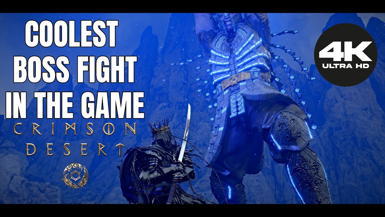 Titan Boss Fight in Crimson Desert. 4K Boss Fight and Armor Showcase ...