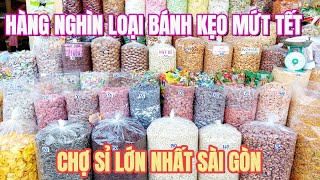 TẾT 2024 #2: Tấp Nập Người Mua Kẻ Bán Tại Chợ Bánh Kẹo Mứt Tết Lớn Nhất Sài Gòn