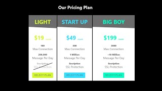 How to Build Stunning Pricing Cards From Scratch using HTML | CSS