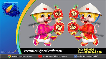 Vector chuột chúc tết Việt Nam năm 2020 || Đồ họa trong tầm tay