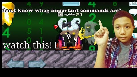 Some commands along with their uses ,(growtopia private server tips)