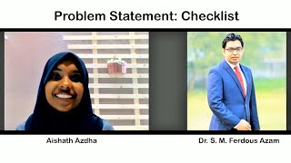 Problem Statement: Checklist