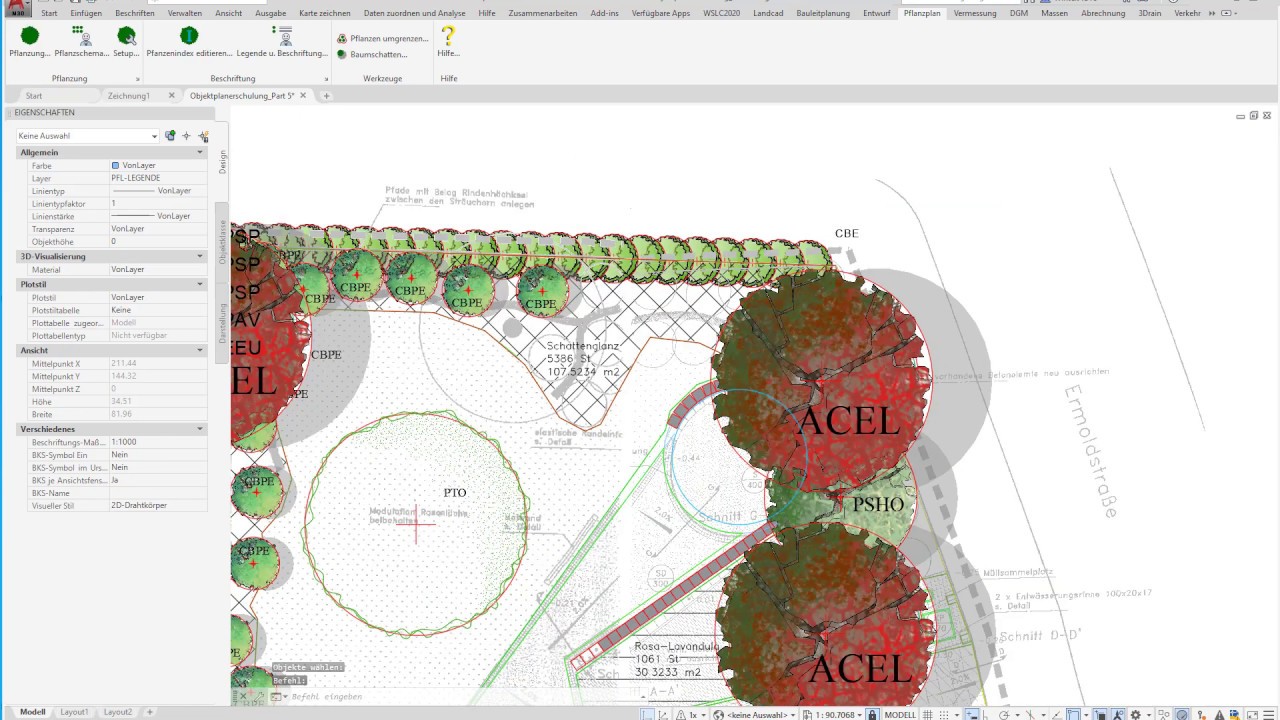 Landschaftsarchitektur Mit Der Software Ws Landcad Widemann Systeme Gmbh