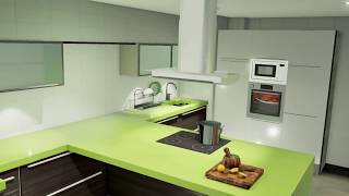 Teowin, kitchen design software in action