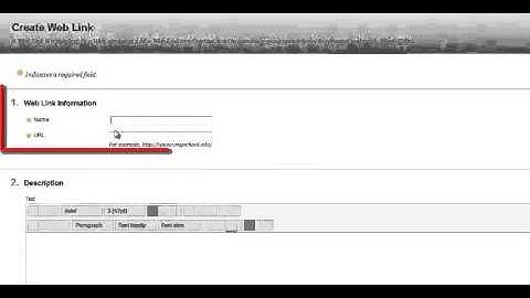 Create an External Link in Blackboard