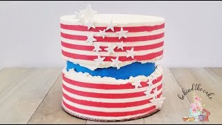 Fault line cake patriotic