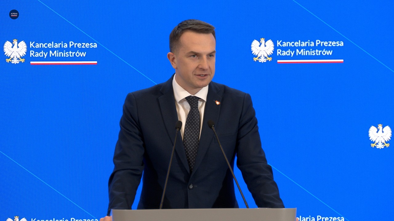 Konferencja prasowa Rzecznika Rządu Adama Szłapki