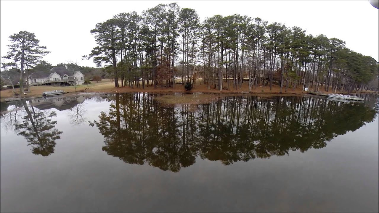 DJI Phantom Drone Flying With a GoPro Hero 3+ Black Edition Lake