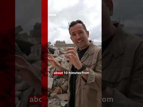 Displaced families return to ruins in southern Lebanon. #Lebanon #Israel #BBCNews