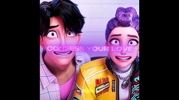 CONFESS YOUR LOVE (SLOWED) V2 💜 - KPOP DEMOM HUNTERS EDIT - #shorts #fyp #kpop #kpdh