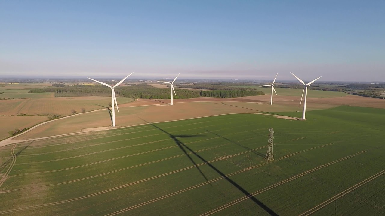 Karma Go Pro Drone over Windmills. So close!