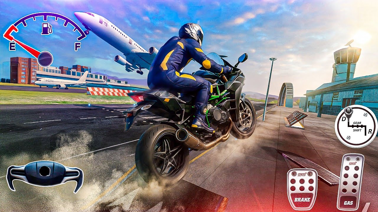 Extreme Motorcycle Simulator - Realistic Open World Motorcycle Game Android Gameplay