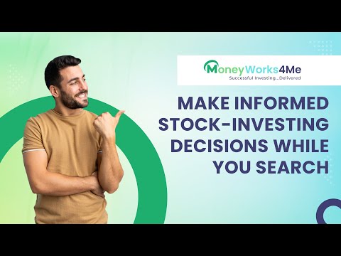 MoneyWorks4me stock search tutorial