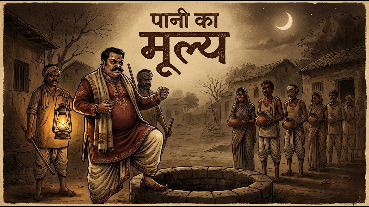पानी का मूल्य। एक गाँव, एक कुआँ… और एक ज़मींदार जो पानी भी बेचने लगा #hindistories