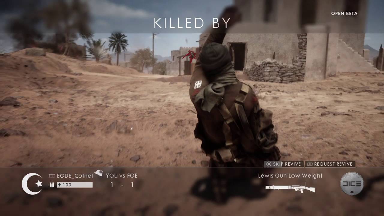Battlefield™ 1 Beta Semi Auto Dabs on death