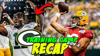 Green Bay Packers Training Camp Recap Day 8! Love Throws 3 TD's in RZ!