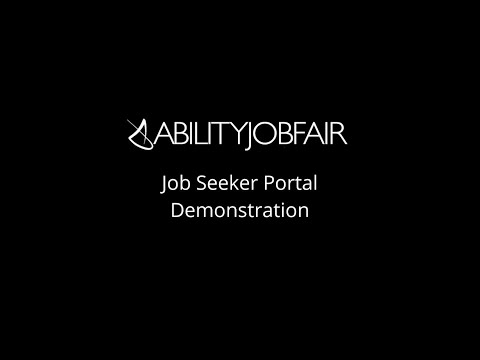 ABILITY Job Fair Job Seeker Portal Demo