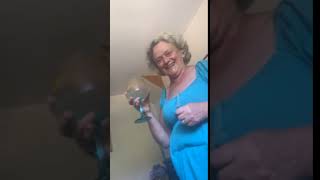 Woman With Giant Gl Of G&T Contentbible