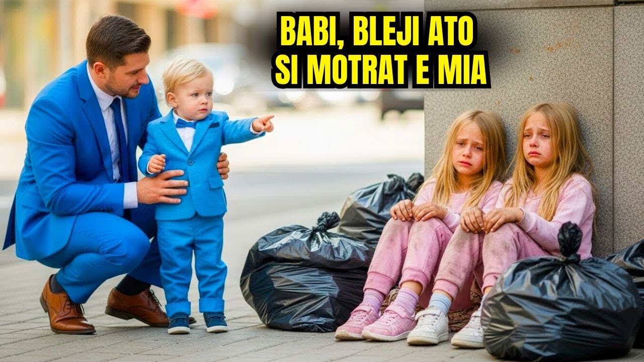 "Bleji ato për mua" — tha djali i milionerit duke treguar drejt binjakeve të rrugës...