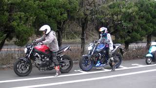 SV650 fujisawa vs MT-25 miko トレイン  motogymkhana