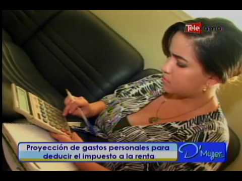 Proyección de gastos personales para deducir el impuesto a la renta