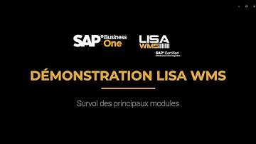 Démo LISA WMS | Survol des principaux modules