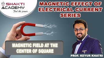 Magnetic field at center of square loop || Biot savart law || The Magnetic Field At The Center