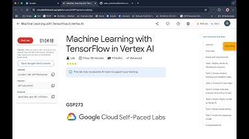 Machine Learning with TensorFlow in Vertex AI | #qwiklabs | #GSP273 | [With Explanation🗣️]
