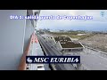 MSC EURIBIA saliendo del puerto de Copenhague