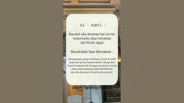 ini dia keutamaan membaca surah Al Kahfi di hari Jumat. #shorrts #jumatberkah #dakwahsunnah