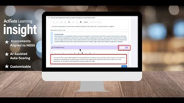 Activate Learning Insight Middle School NGSS Assessments with AI-Assisted Scoring and Feedback