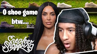 KIM KARDASHIAN WOULD NOT STOP YAPPING!! 🗣️ Kim K Sneaker Shopping Reaction