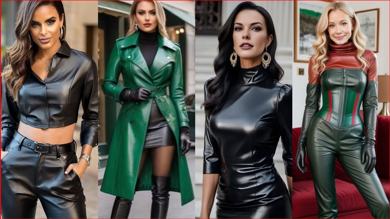 Most Stunning and Seductive leather outfits for women - YouTube