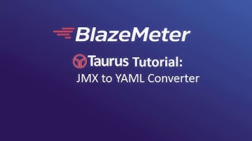11. Taurus Tutorial - JMX to YAML converter: