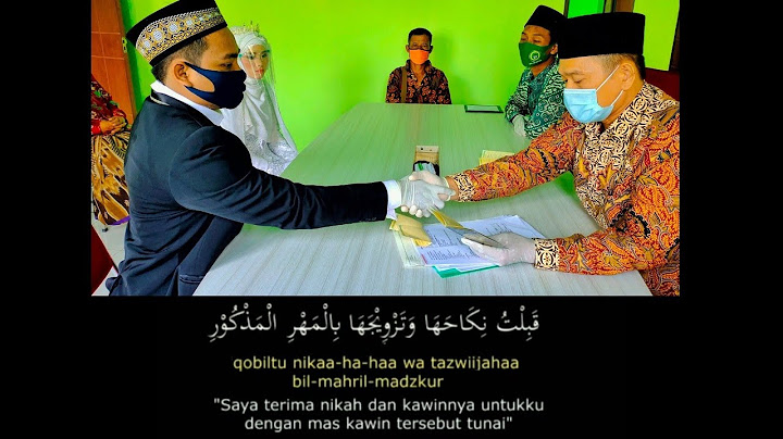 Akad nikah bahasa arab dan terjemahannya