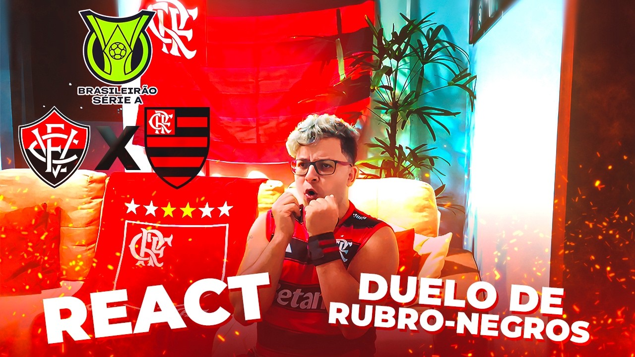 GOLAÇO INCRÍVEL DE PULGAR E 3 PONTOS NA CONTA! REACT VITÓRIA x FLAMENGO 🔴⚫ BRASILEIRÃO 2026