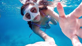 Underwater Girl Swimming | Freediving Girls Bikini Underwater P:11 | Underwater Swimming 10M