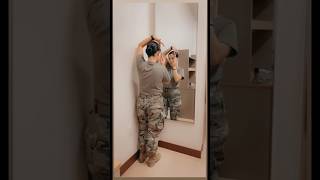 Sock bun check #shorts #military #army #uniform