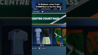 TopSpin 2K25 NEW Locker Code: Redeem FREE VC & Polo Shirt from Pro Shop #TopSpin2K25 #RallyOn